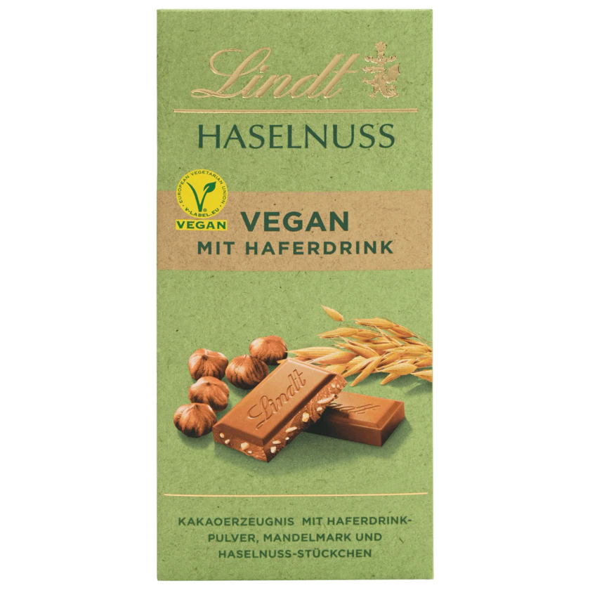 Lindt Vegane Schokolade mit Haselnuss 100g - 4000539112942