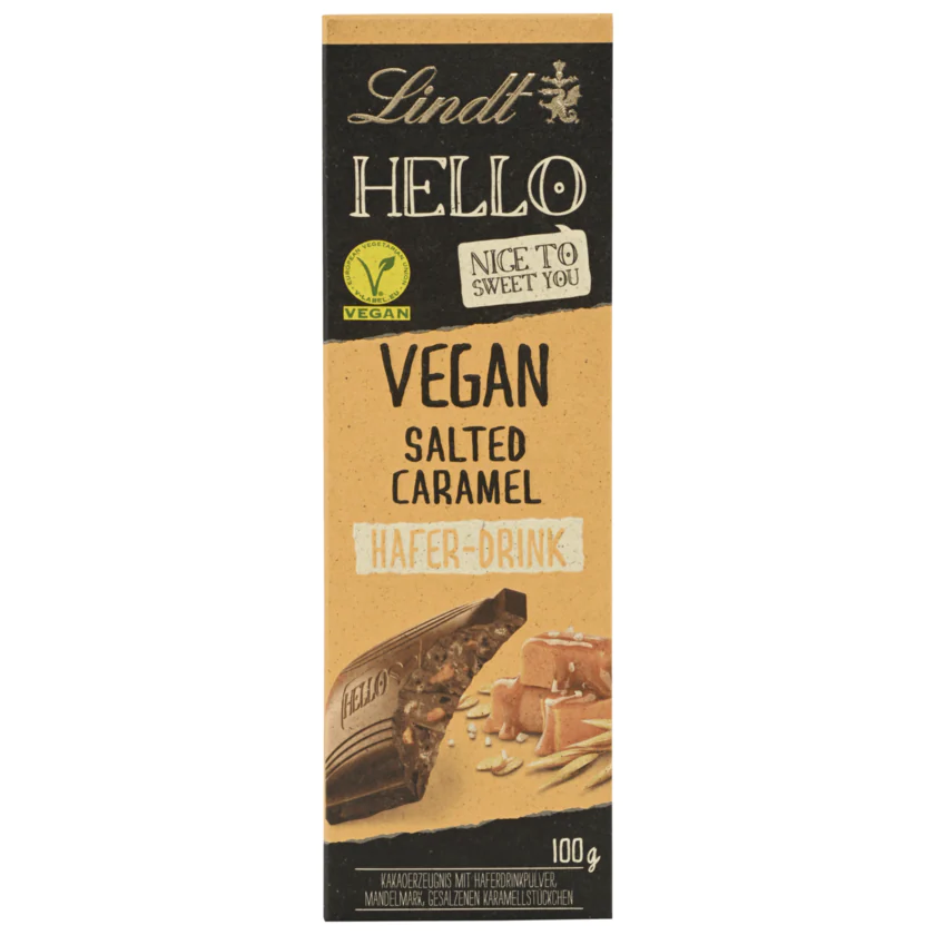 Lindt Hello Schokolade Vegan Salted Caramel 100g - 4000539213700