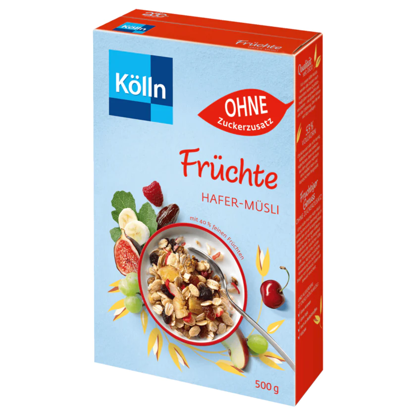 Kölln Müsli Früchte ohne Zuckerzusatz 500G - 4000540001341