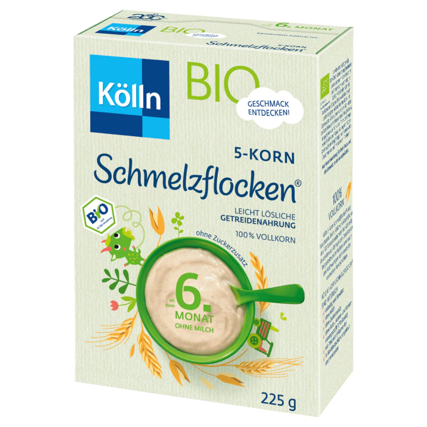 Kölln Bio 5-Korn Schmelzflocken 225g - 4000540002560