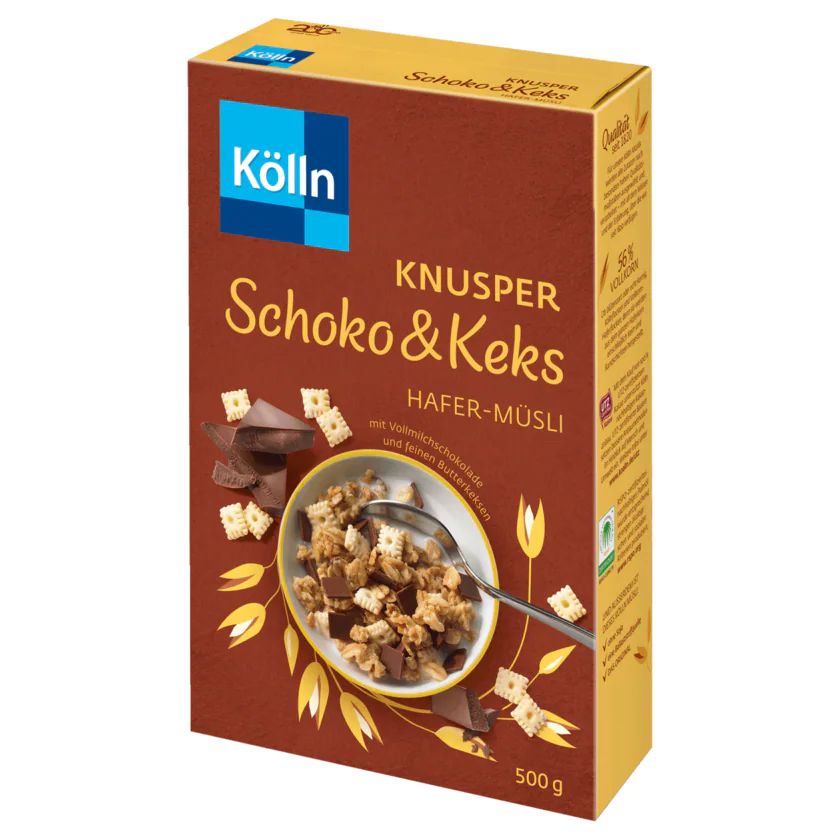 Kölln Müsli Knusper Schoko & Keks 500G - 4000540003222