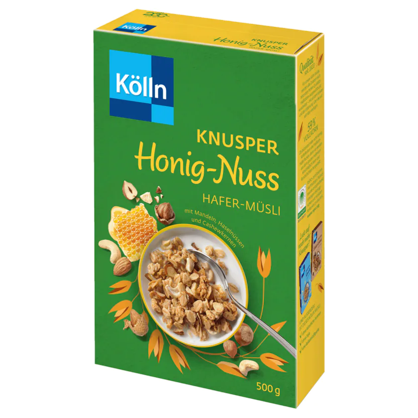 Kölln Müsli Knusper Honig-Nuss 500G - 4000540023169