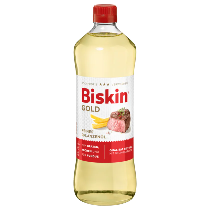 Biskin Reines Pflanzenöl Gold 750ml - 4000540040135