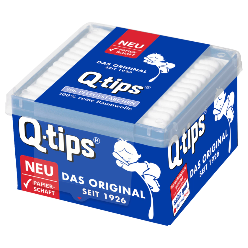 Q-Tips Pflegestäbchen 206 Stück - 4000576027308