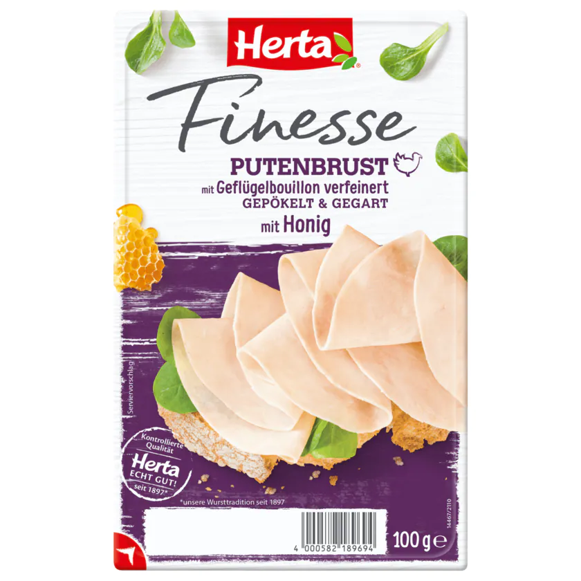 Herta Finesse Putenbrust mit Honig 100g - 4000582189694