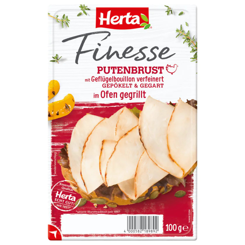 Herta Finesse Putenbrust im Ofen gegrillt 100g - 4000582189892