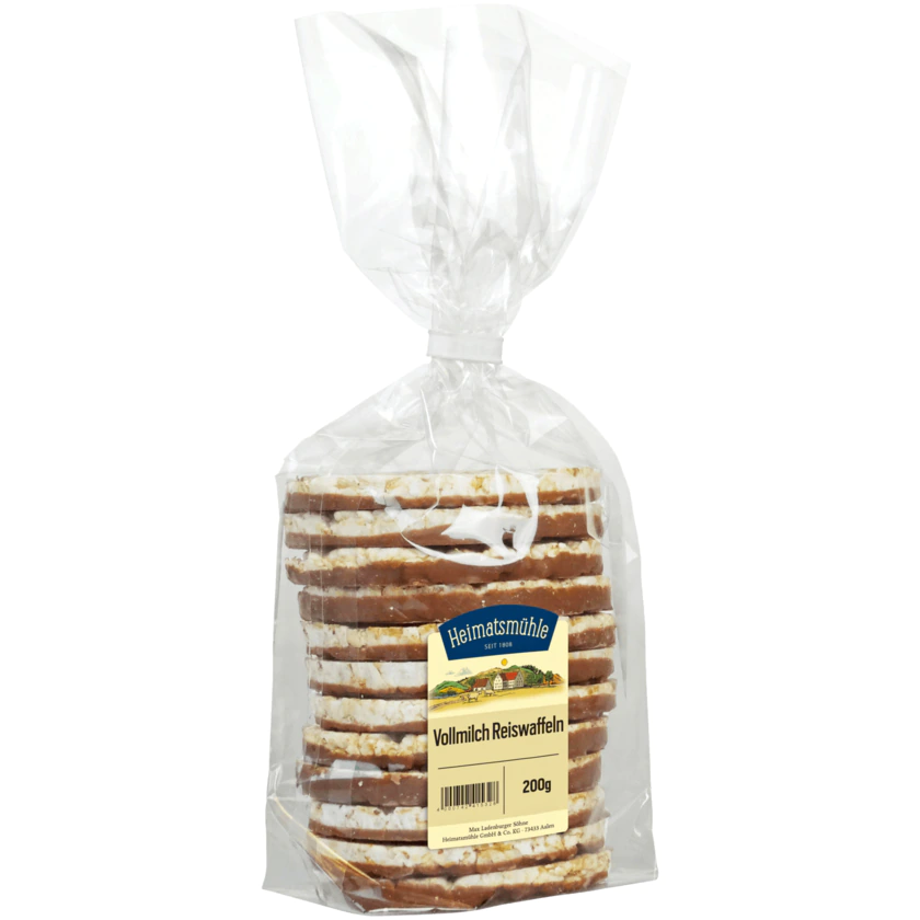 Heimatsmühle Vollmilch Reiswaffeln 200g - 4000742686148