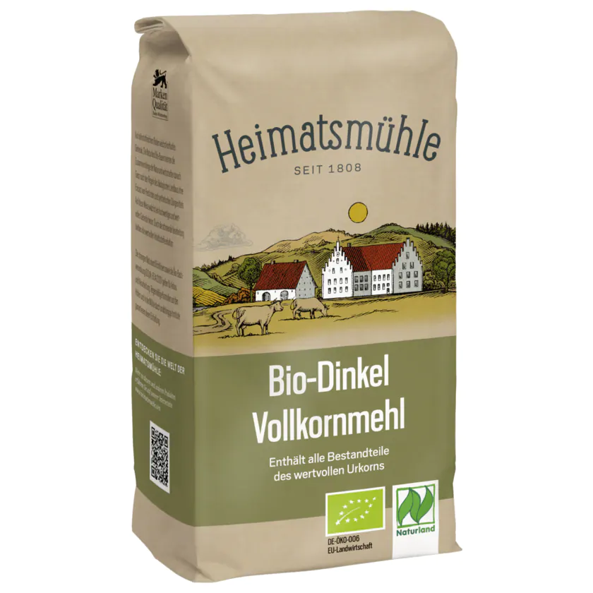 Heimatsmühle Bio-Dinkel Vollkornmehl 1kg - 4000742913657