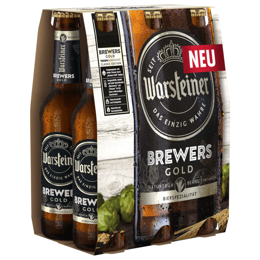 Warsteiner Brewers Gold 6x0,33l - 4000856108734