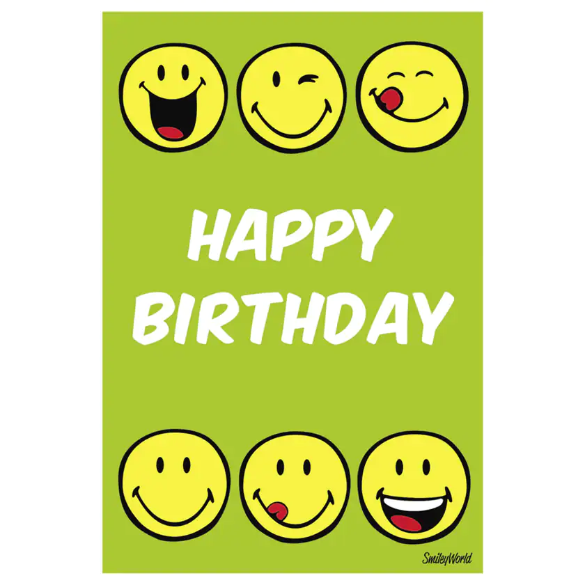Vivess Geburtstagskarte Happy Birthday Emojis - 4000867712654