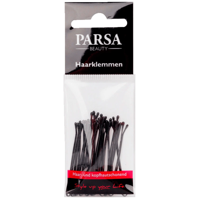 Parsa Beauty Haarklemmen glatt & schwarz - 4001065265003