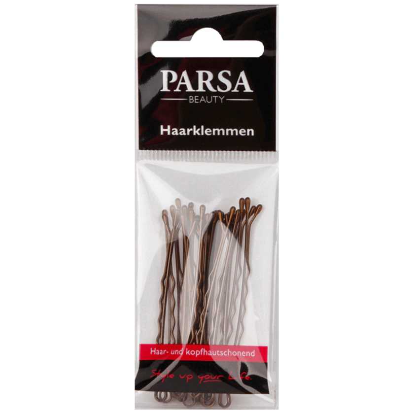 Parsa Beauty Haarklemmen gewellt & braun - 4001065265256