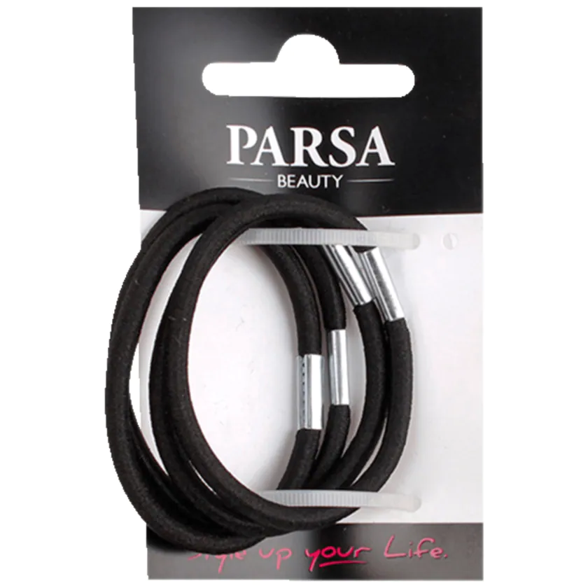Parsa Beauty Zopfgummis Basic dick schwarz - 4001065885041
