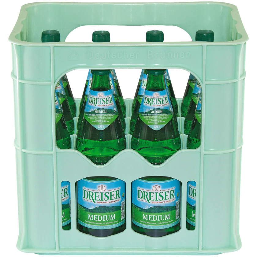 Dreiser Mineralwasser Medium 12x0,75l - 4001246131042