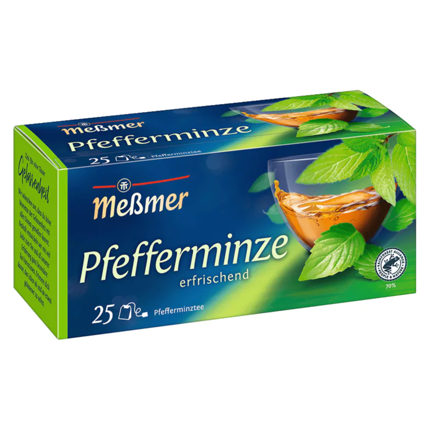 Meßmer Tee Pfefferminze klein 25ST 56,25G - 4001257153002