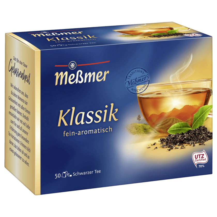 Meßmer Tee Klassik Schwarztee 50ST 87,5G - 4001257219005