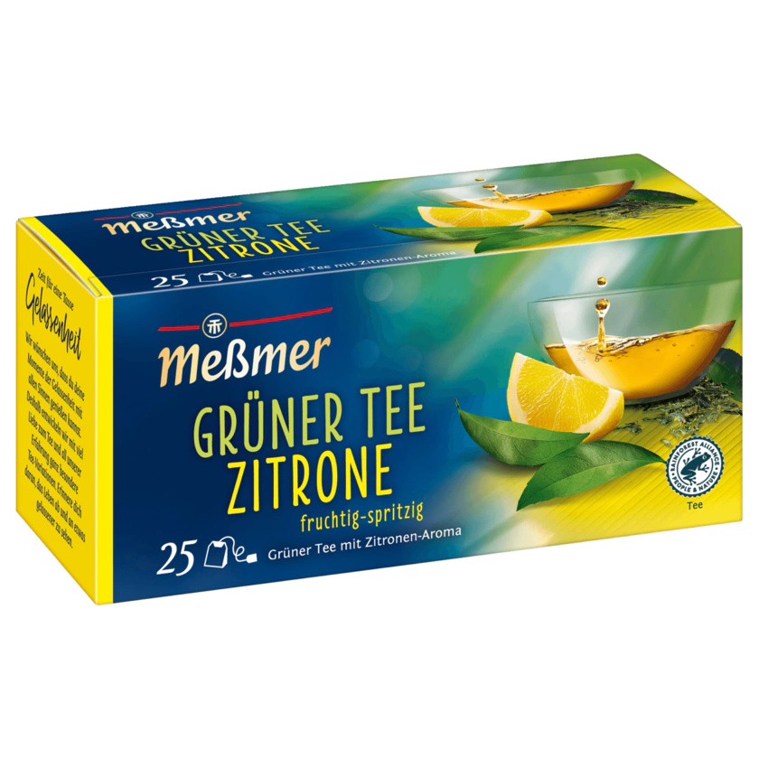 Meßmer Grüner Tee Zitrone 25ST 43,8G - 4001257283501