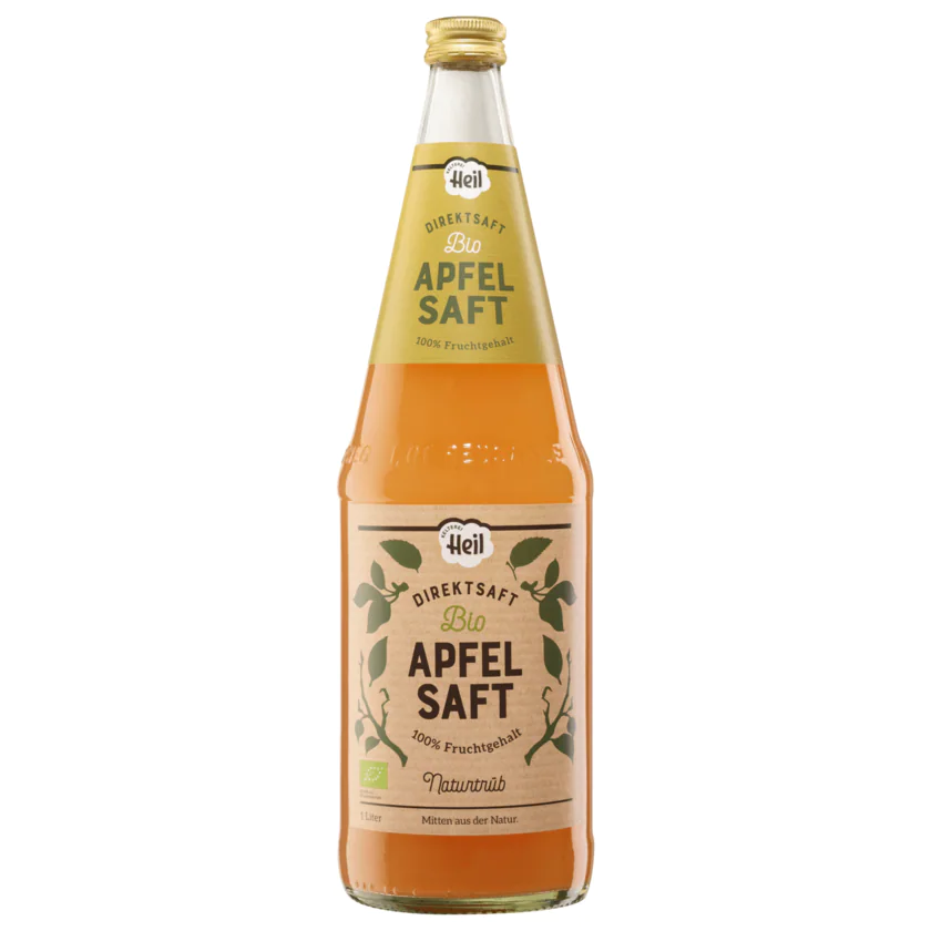 Heil Bio Apfelsaft Naturtrüb 1l - 4001490002815