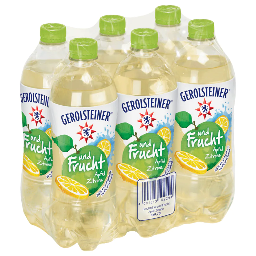 Gerolsteiner und Frucht Apfel Zitrone 6x0,75l - 4001513102294