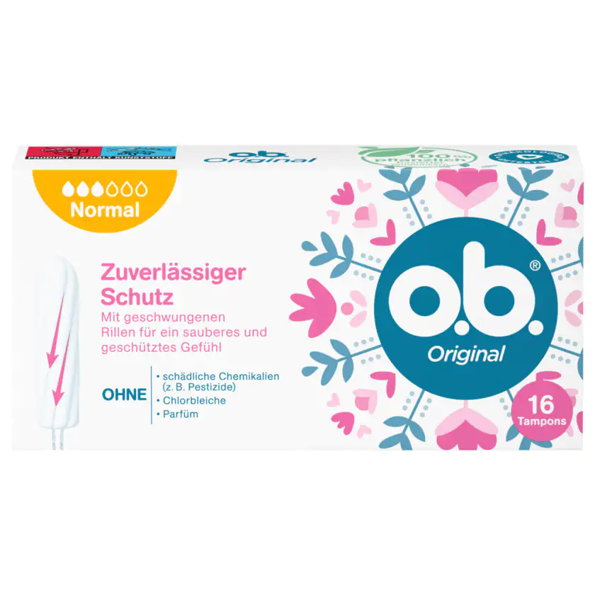 o.b. Tampons Original Normal 16 Stück - 4001683001113