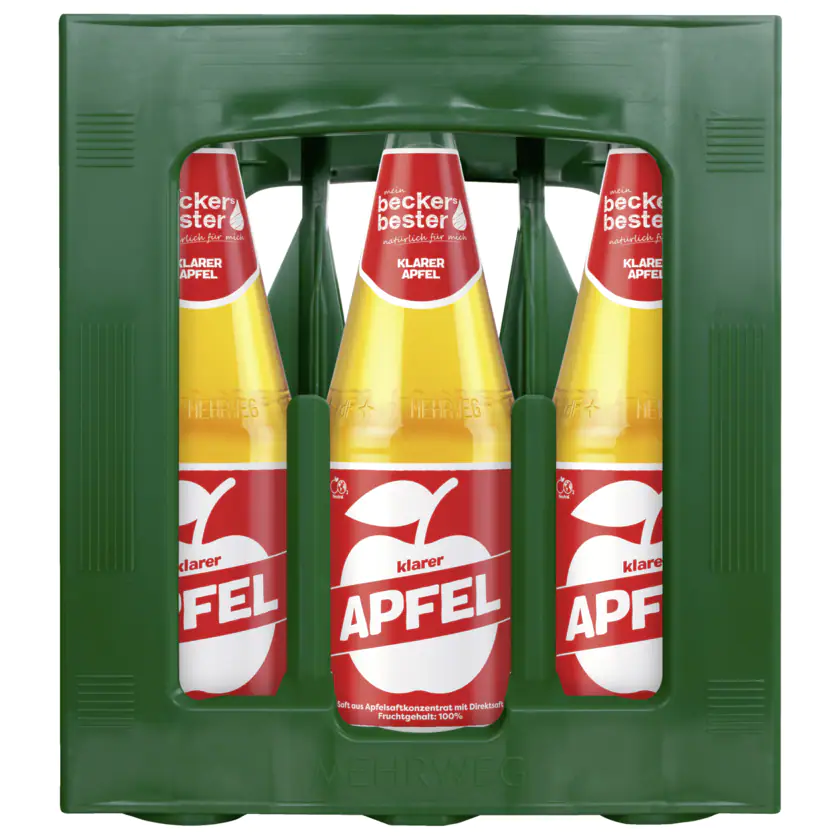 Beckers Bester Apfelsaft klar 6x1l - 4001716111123