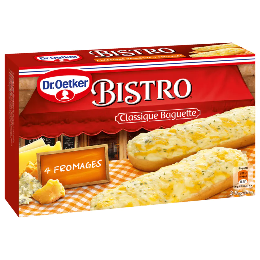 Dr. Oetker Bistro Classique Baguette 4 Fromages 250g - 4001724038269