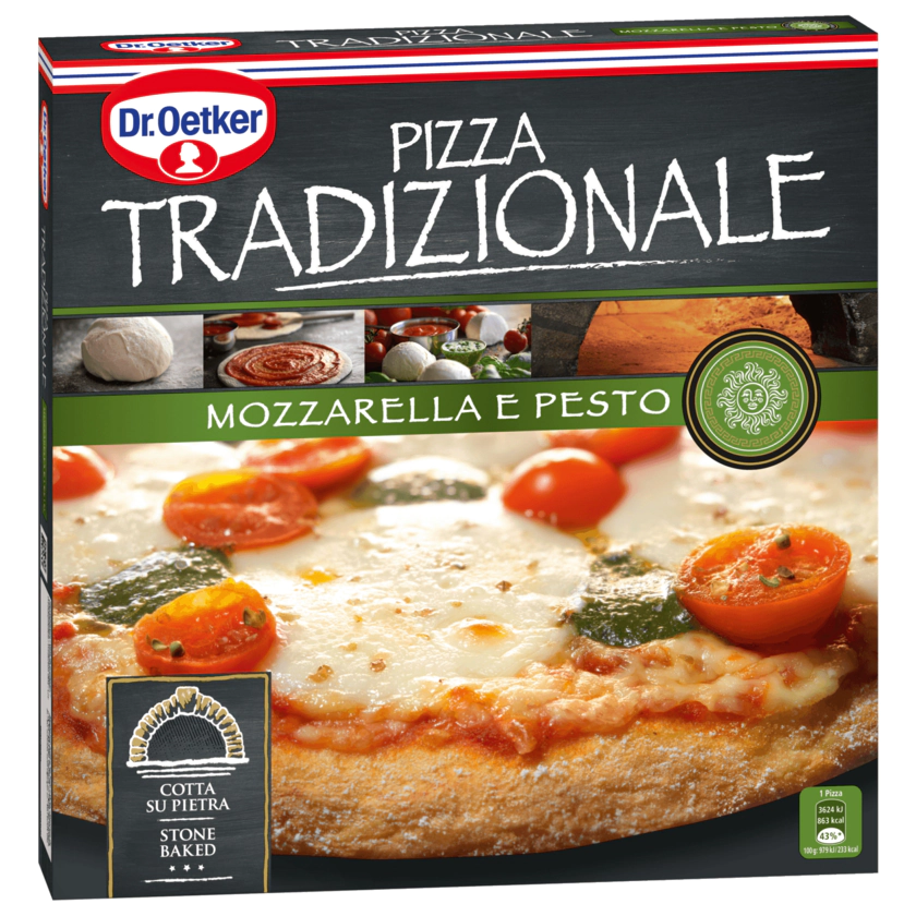 Dr. Oetker Pizza Tradizionale Mozzarella e Pesto 385g - 4001724038504