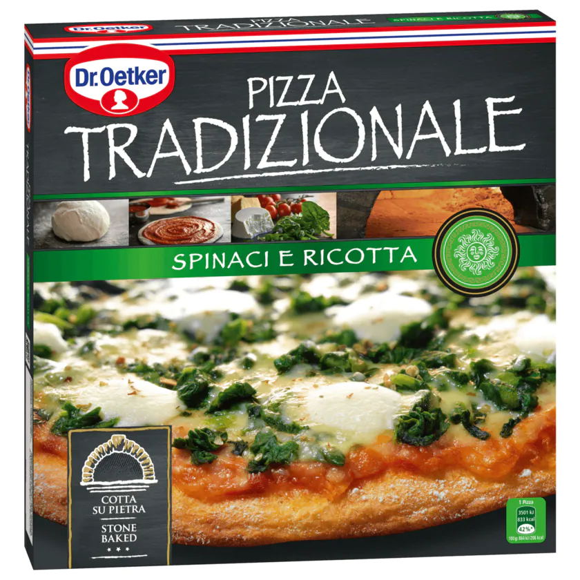 Dr. Oetker Pizza Tradizionale Spinaci e Ricotta 415g - 4001724038566