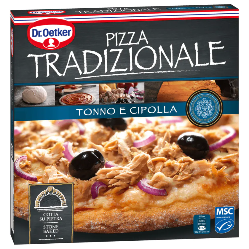 Dr. Oetker Pizza Tradizionale Tonno e Cipolla 415g - 4001724038627