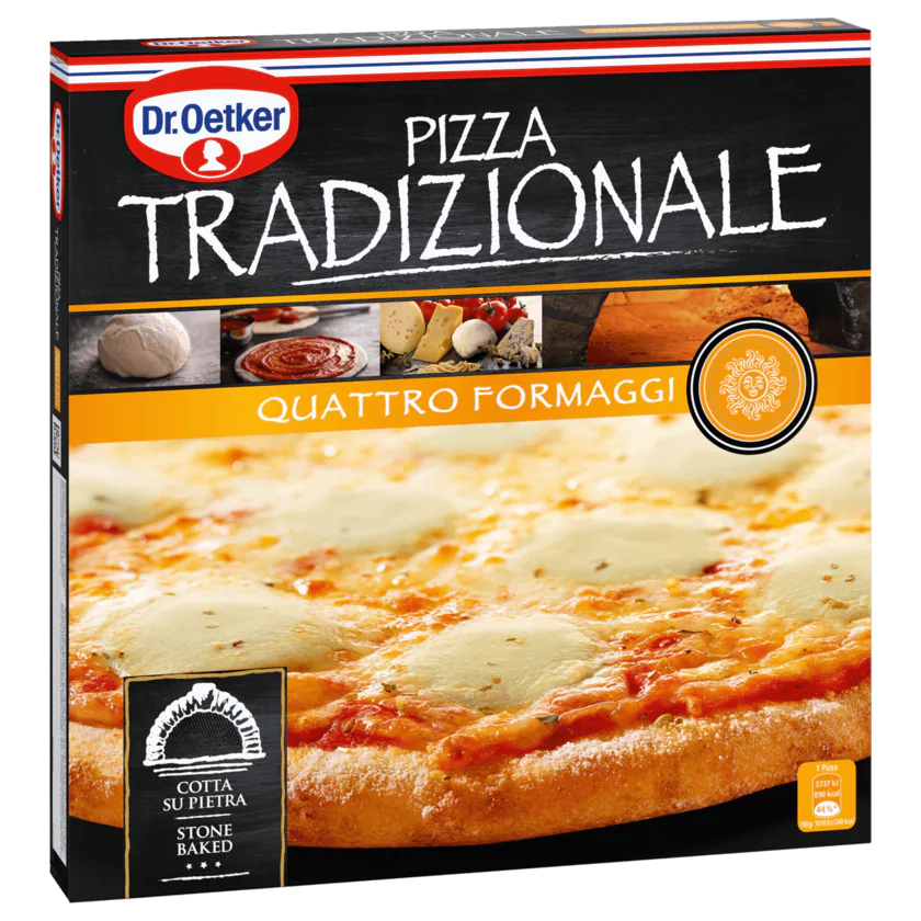 Dr. Oetker Pizza Tradizionale Quattro Formaggi 380g - 4001724038689