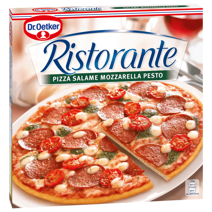 Dr. Oetker Ristorante Pizza Salame Mozzarella Pesto 360g - 4001724039297