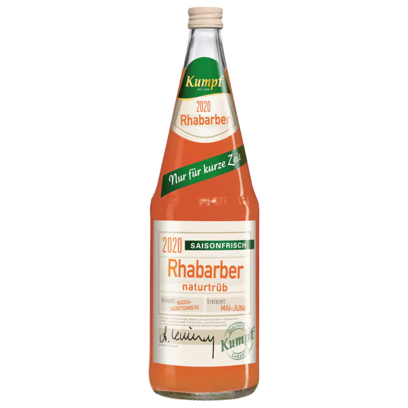 Kumpf Rhabarber naturtrüb 1l - 4001766031693