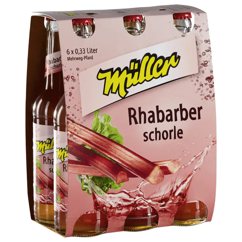 Müller Rhabarber Schorle 6x0,33l - 4001835024304