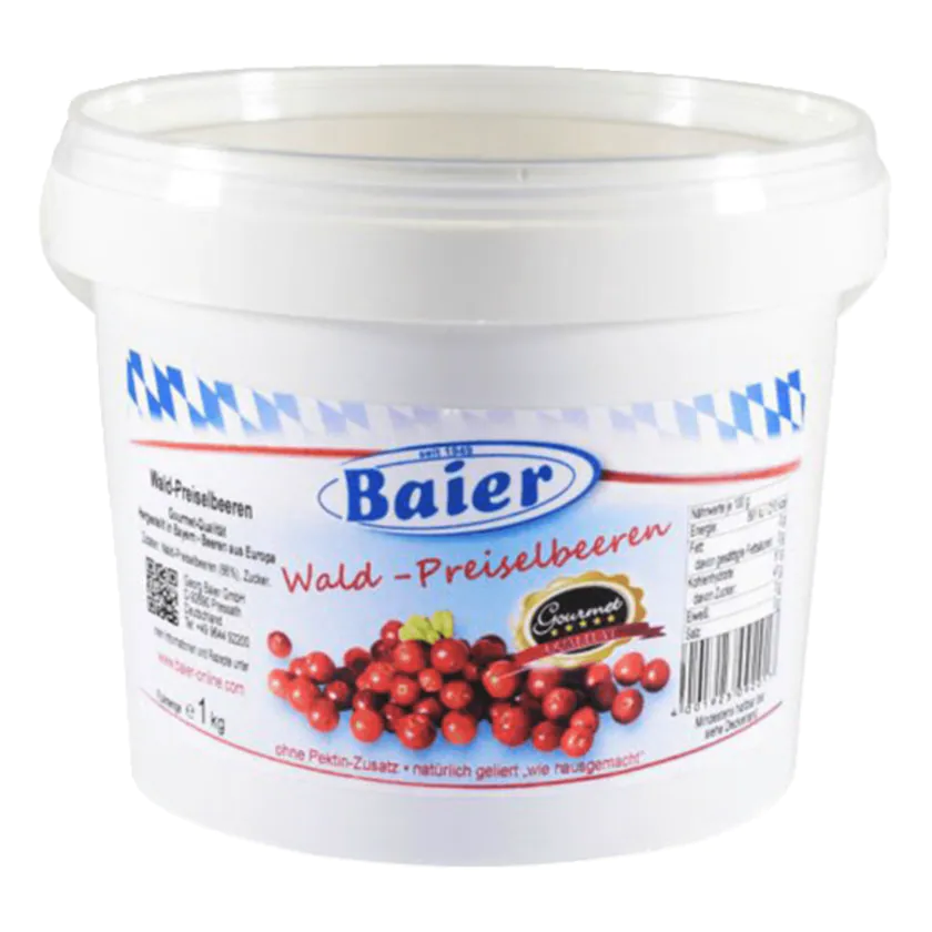 Baier Wald-Preiselbeeren 1kg - 4001923092017