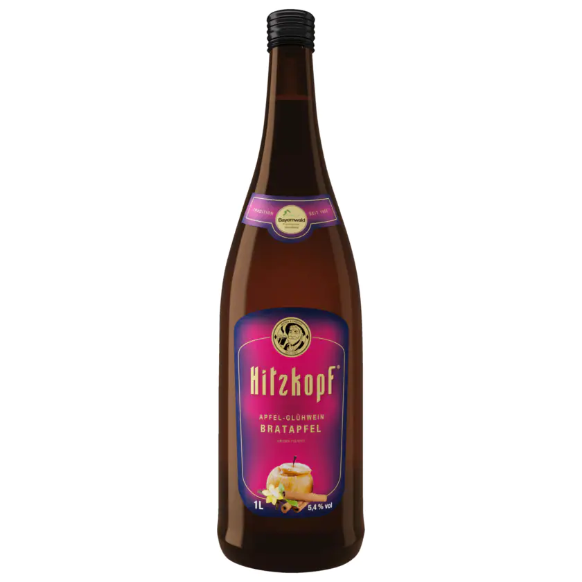 Hitzkopf Bratapfel-Glühwein 1l - 4001957863058