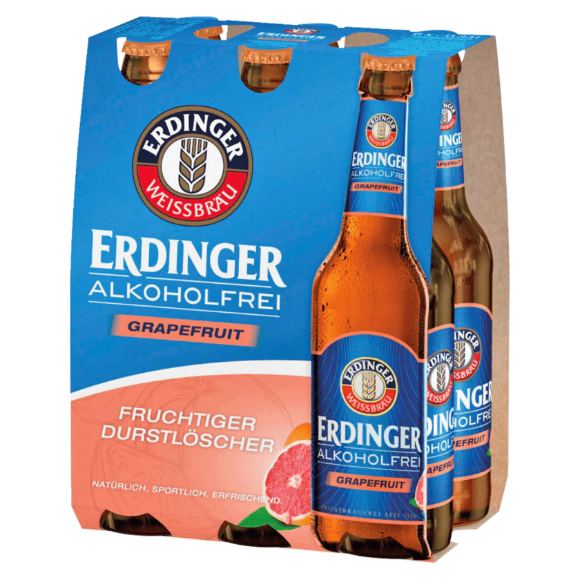 Erdinger Grapefruit Alkoholfrei 6x0,33l - 4002103297536