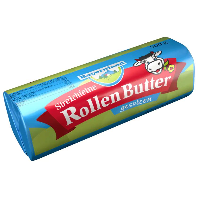 Bayernland Rollen Butter gesalzen 500g - 4002174001841