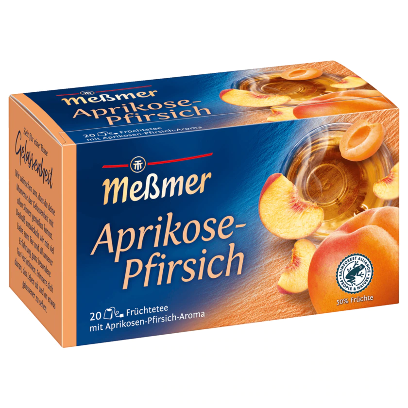 Meßmer Tee Aprikose-Pfirsich 20ST 50G - 4002221030077