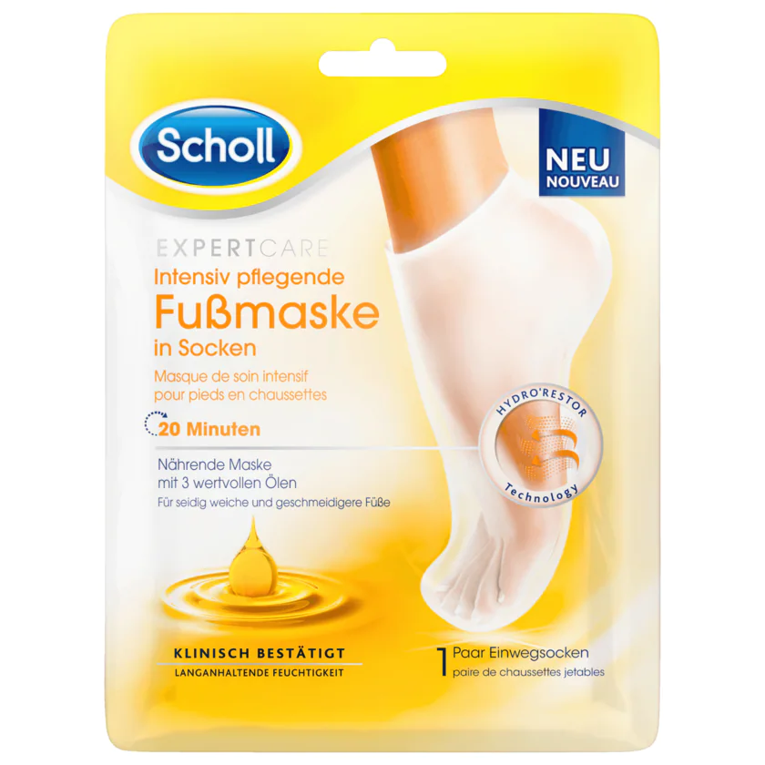 Scholl ExpertCare Intensiv pflegende Fußmaske in Socken 1 Paar - 4002448137719