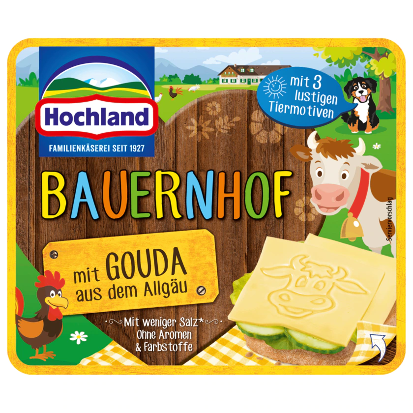 Hochland Sandwich Scheiben Bauernhof 150g - 4002468193283