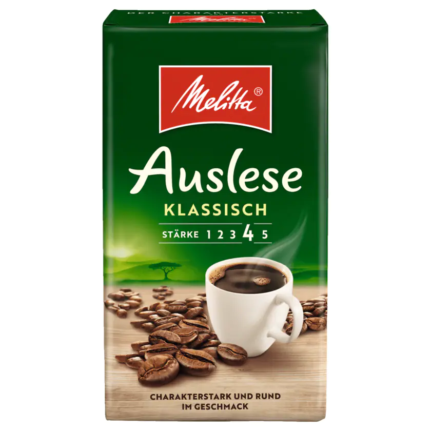 Melitta Kaffee Auslese klassisch gemahlen 500 g - 4002720002261