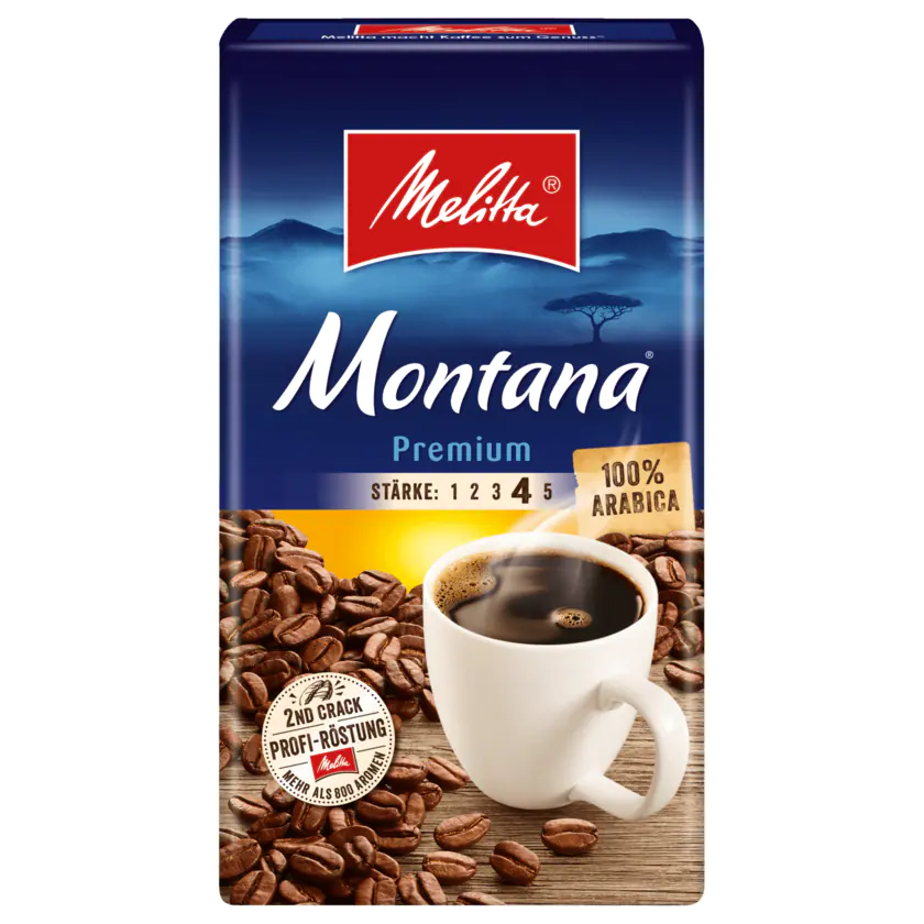 Melitta Kaffee Montana gemahlen 500 g - 4002720002391