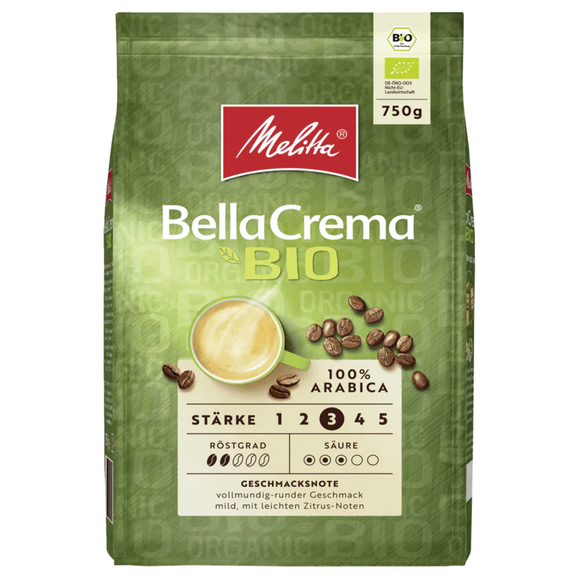 Melitta BellaCrema Bio 750g - 4002720009727