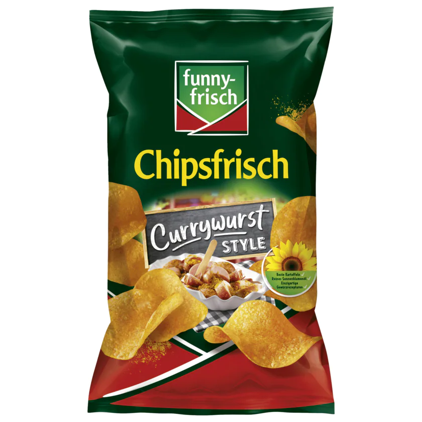 Funny-frisch Chipsfrisch Currywurst Style 175G - 4003586001801