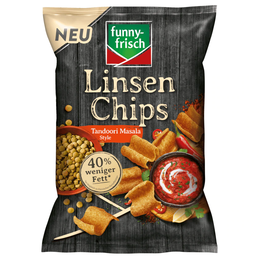 Funny-frisch Linsenchips Tandoori Masala 90g - 4003586103994