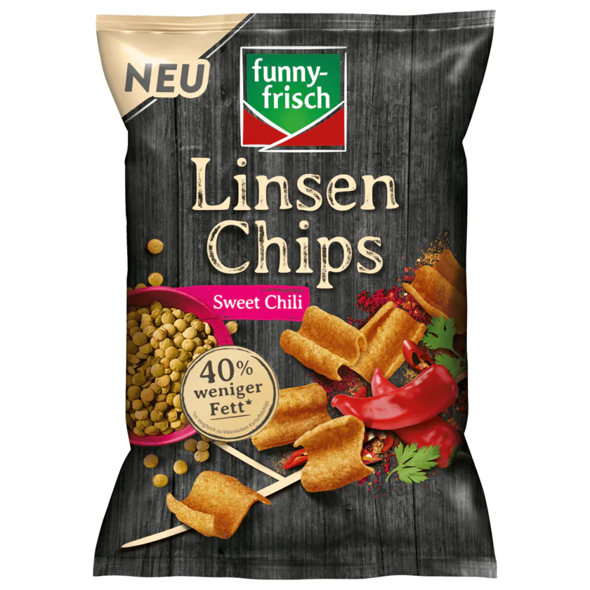 Funny-frisch Linsenchips Sweet Chili 90g - 4003586104007