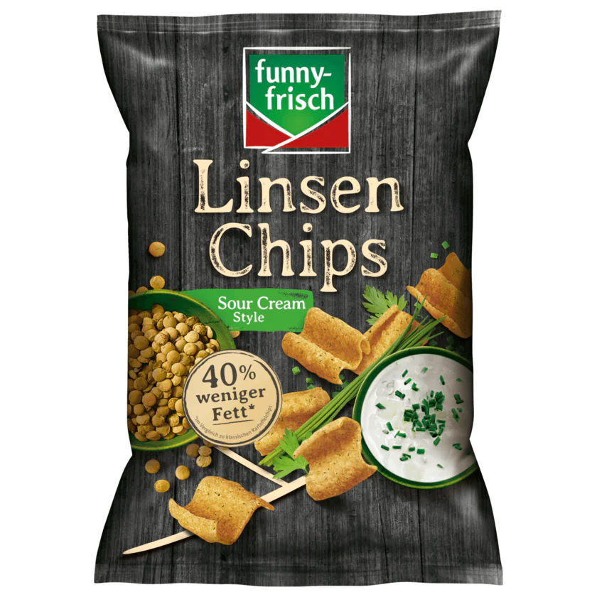 Funny-frisch Linsenchips Sour Cream Style 90g - 4003586104038