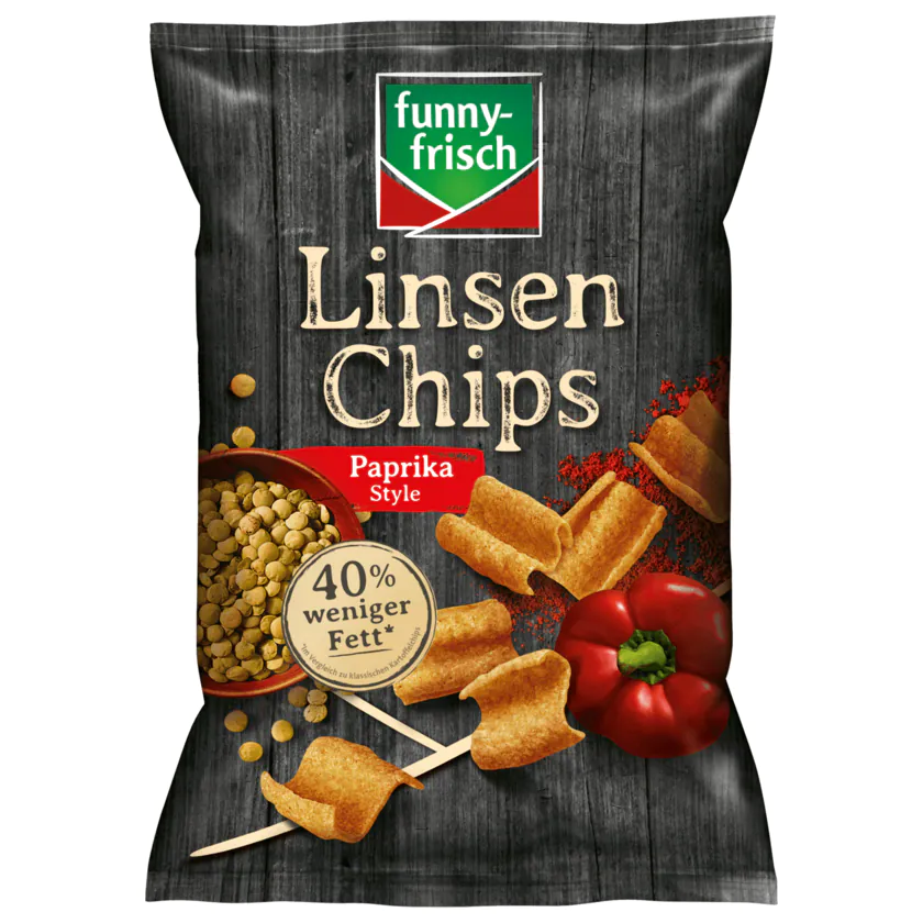 Funny-frisch Linsenchips Paprika Style 90g - 4003586104120