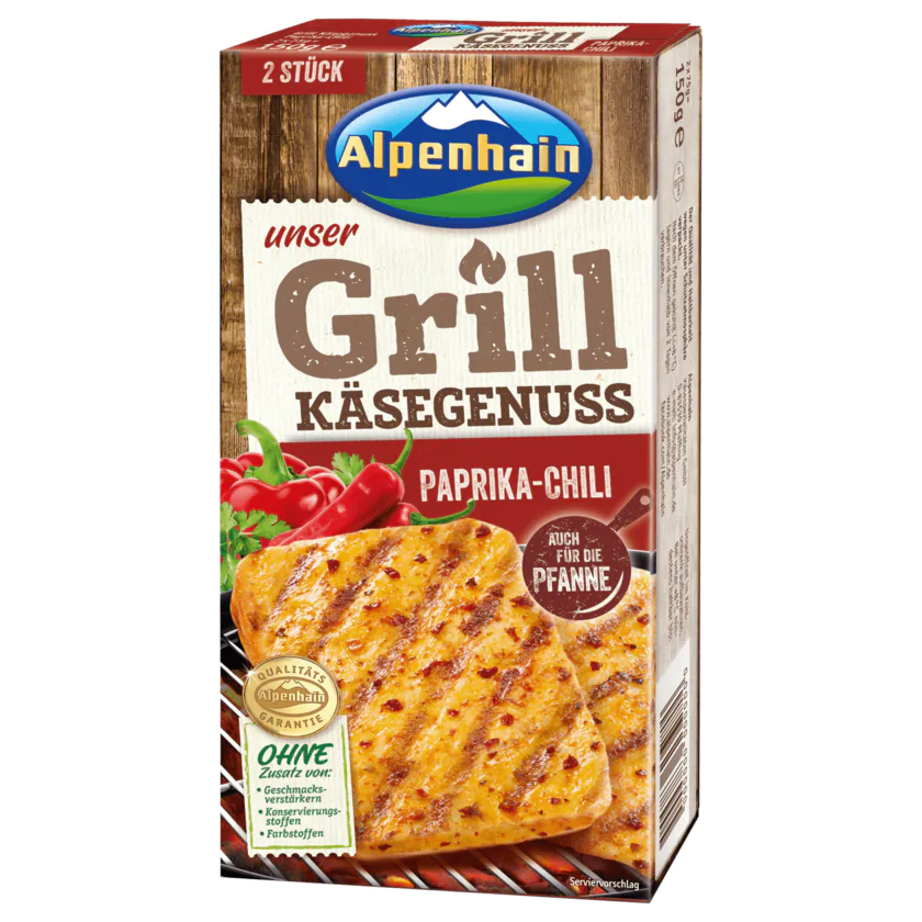 Alpenhain Grill Käsegenuss Paprika Chili 150g - 4003751008734