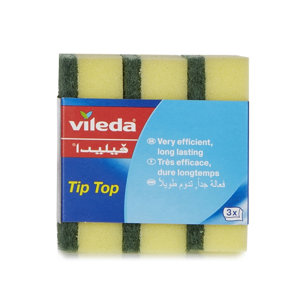 Vileda scourer tip top trio x3 - Waitrose UAE & Partners - 4003790023996